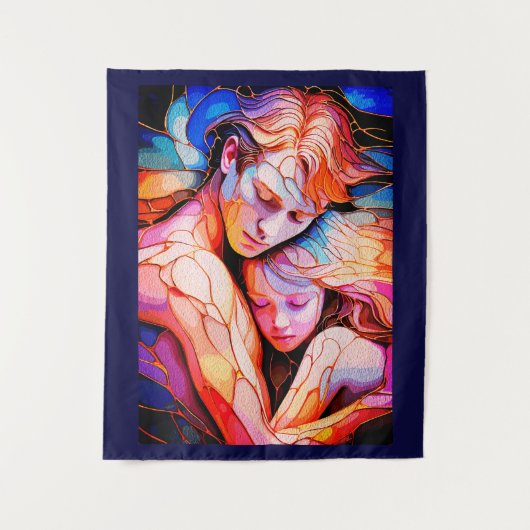 Tenture Embrace Ethereal Guardian - Imaginaire en verre (Devant)