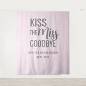 Tenture Embrasse la Fête des mariées rose Miss Goodbye (Devant)