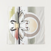 Tenture Embrasser le cygne à Dusk (Devant (Horizontal))