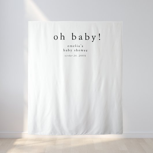 Tenture EMELIA Boho Simple Photo Prop Baby shower fond
