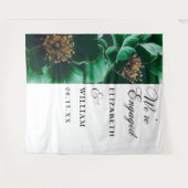 Tenture Emerald Green Floral Engagement (Devant (Horizontal))