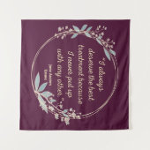 Tenture Emma By Jane Austen Citation II - Style mignon (Devant (Horizontal))