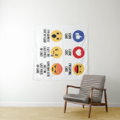 Tenture Emojis au gâteau (En situation (horizontale))