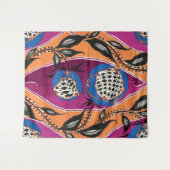 Tenture Empreinte de fleurs botaniques EA Séguy (Devant (Horizontal))