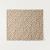 Tenture Empreinte de léopard de neige, beige, tan et crème (Devant (Horizontal))