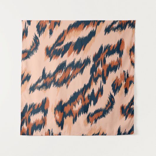 Tenture Empreinte de léopard : Textile Design sans joint. (Devant)