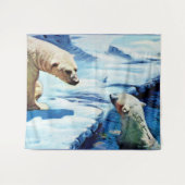 Tenture empreinte de l'ours polaire (Devant (Horizontal))