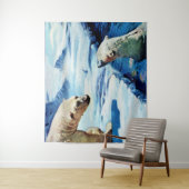 Tenture empreinte de l'ours polaire (En situation)