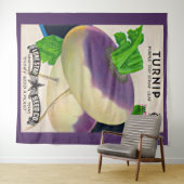 Tenture Empreinte de paquets de graines des années 1950 (En situation (horizontale))