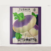 Tenture Empreinte de paquets de graines des années 1950 (Devant)