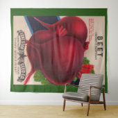 Tenture Empreinte de paquets de semences des années 1950 (En situation (horizontale))