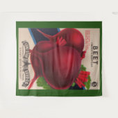 Tenture Empreinte de paquets de semences des années 1950 (Devant (Horizontal))