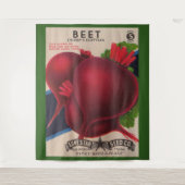 Tenture Empreinte de paquets de semences des années 1950 (Devant)