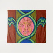 Tenture empreinte faciale du 16ème siècle trouvée (Devant (Horizontal))
