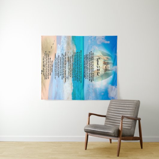 Tenture Empreintes Dans Le Sable (En situation (horizontale))