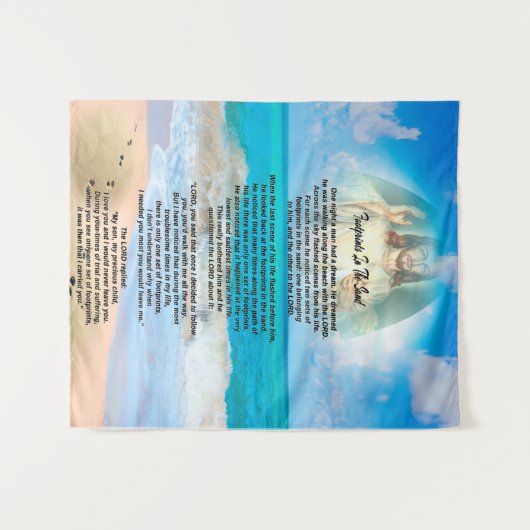 Tenture Empreintes Dans Le Sable (Devant (Horizontal))