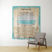 Tenture Empreintes de pas dans le sable (En situation)