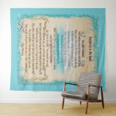 Tenture Empreintes de pas dans le sable (En situation (horizontale))