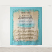 Tenture Empreintes de pas dans le sable (Devant)