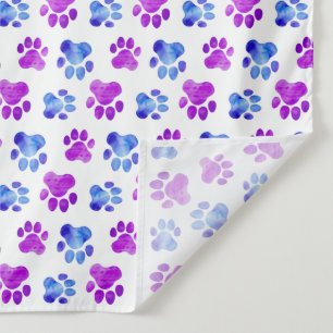 Tenture Empreintes de patte colorées Chat Chien Propriétai