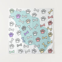 Empreintes de pattes De Chien Et Motif D'Art Des O