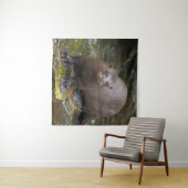 Tenture Empreintes de Pied de Giant Otter (En situation (horizontale))