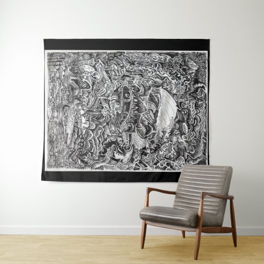 Tenture En attendant le Maelstrom (En situation (horizontale))