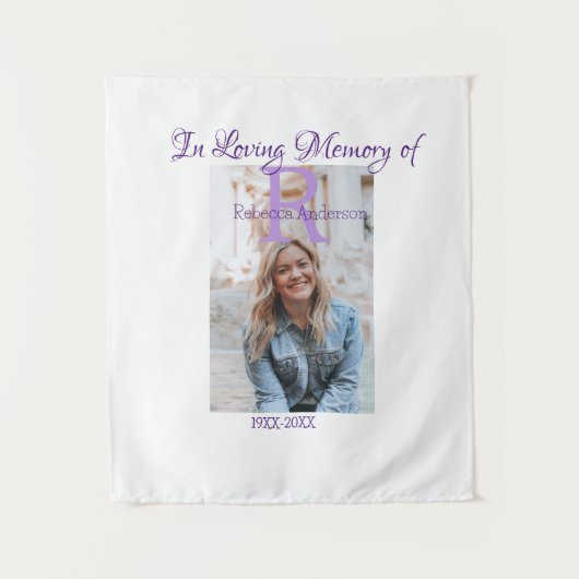 Tenture En souvenir affectueux de souvenir garde année n (Devant)