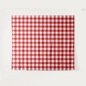 Tenture En vichy rouge et blanc (Devant (Horizontal))