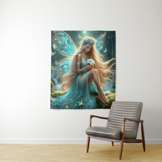 Tenture Enchanted Forest Fairy (En situation)