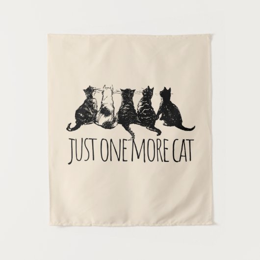 Tenture Encore un parent de chat de plus (Devant)