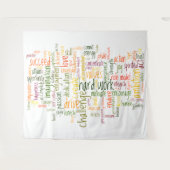 Tenture Encouragement de motivation de positif des mots #2 (Devant (Horizontal))