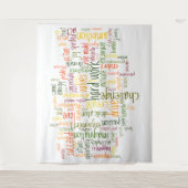 Tenture Encouragement de motivation de positif des mots #2 (Devant)