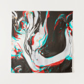 Tenture Encre Marbrée : Texture Glitch Distortie. (Devant (Horizontal))