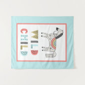 Tenture Enfant sauvage Scandia Horse Nursery (Devant (Horizontal))