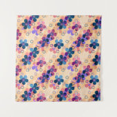 Tenture Enfants Abstraits mignon dessin animé fleurs fleur (Devant (Horizontal))