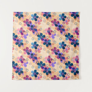 Tenture Enfants Abstraits mignon dessin animé fleurs fleur