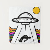 Tenture Enlèvement d'Alien UFO UAP (Devant)