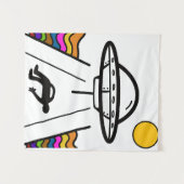 Tenture Enlèvement d'Alien UFO UAP (Devant (Horizontal))