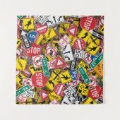 Tenture Enseignant de la conduite Collage des panneaux de (Devant (Horizontal))