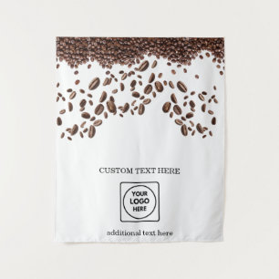 Tenture Enseigne de logo de marque pour stand de café éphé