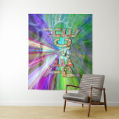 Tenture Enseigner la paix sur Terre (En situation)