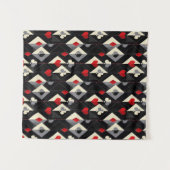 Tenture Enseignes de cartes à jouer au poker.  (Devant (Horizontal))