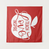 Tenture Enseignez l'amour inspirent (Devant (Horizontal))