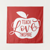 Tenture Enseignez l'amour inspirent (Devant)