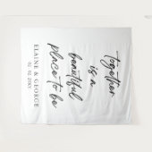 Tenture Ensemble est belle photo Mariage arrière-plan (Devant (Horizontal))