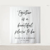 Tenture Ensemble est belle photo Mariage arrière-plan (Devant)