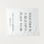 Tenture Ensemble est un bel endroit à être - élégant (Devant (Horizontal))