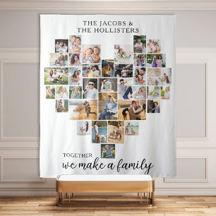 Tenture Ensemble, nous créons un Collage de Photos en form