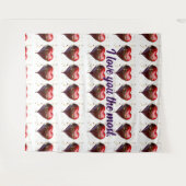 Tenture "Enserrer dans une couverture - Cadeau parfait pou (Devant (Horizontal))